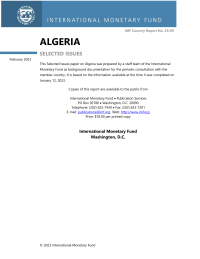 Algeria: Selected Issues