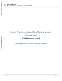 Concept Environmental and Social Review Summary (ESRS) - Bangsamoro Camps Transformation Project - P180320 (English)