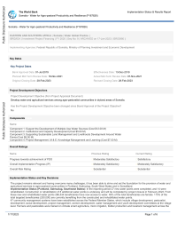 Disclosable Version of the ISR - Somalia - Water for Agro-pastoral Productivity and Resilience - P167826 - Sequence No : 09 (English)