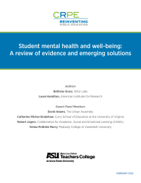 Student Mental Health and Well-Being: A review of evidence and emerging solutions
