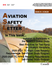 Aviation safety letter . Issue .3, 2020
