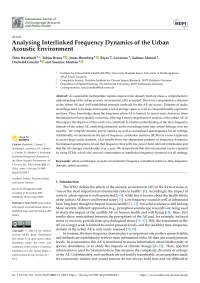 Analysing Interlinked Frequency Dynamics of the Urban Acoustic Environment