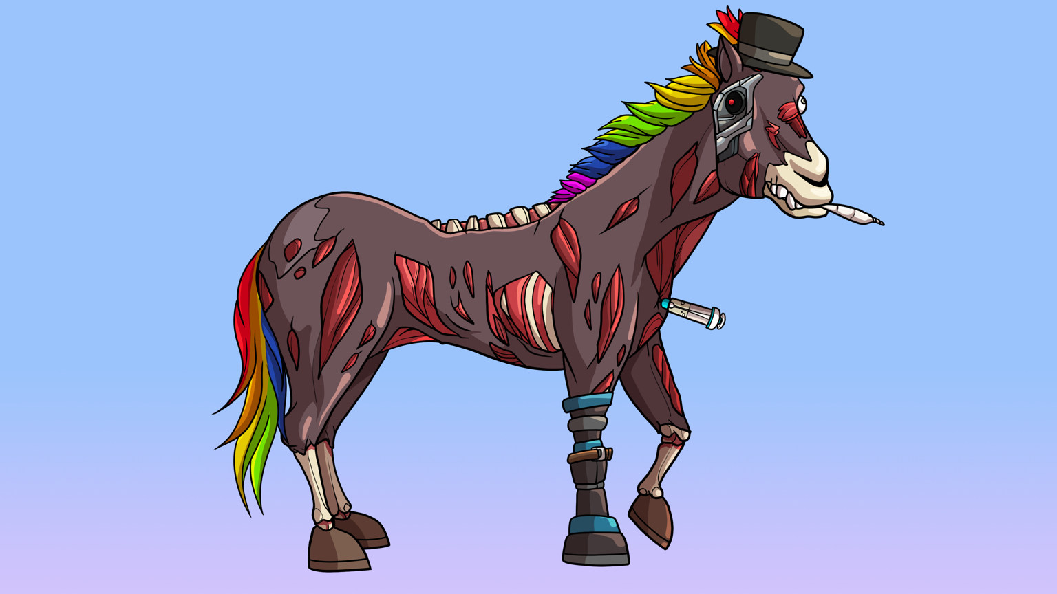 Glue Factory Horse 90 Glue Factory Show Coinbase NFT