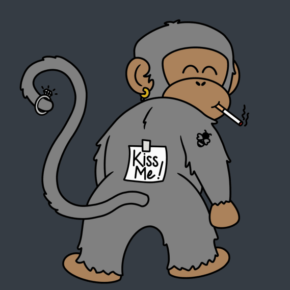 NFT called Kiss Me Monkey #8942