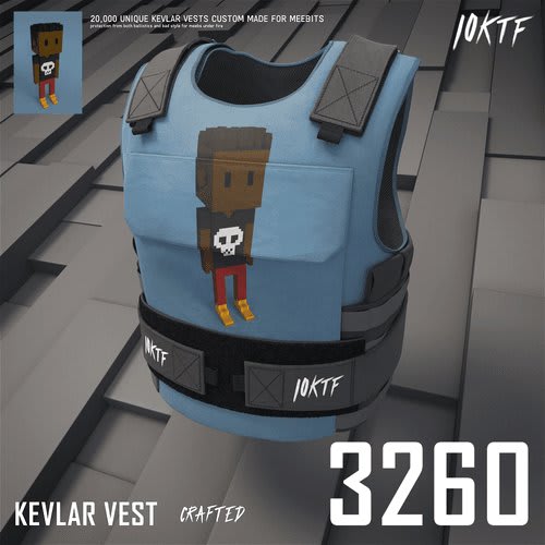 NFT called Meebit Kevlar Vest #3260