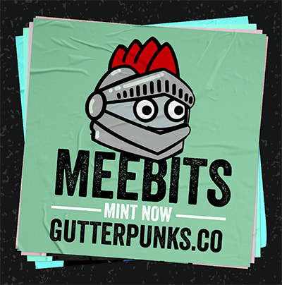 NFT called Gutter Punks Flyer - Meebits