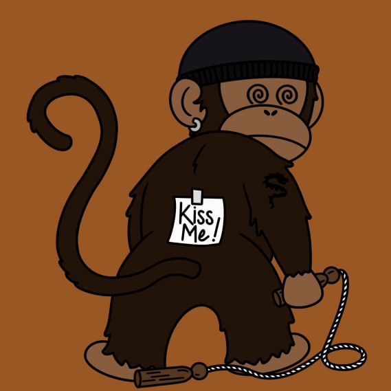 NFT called Kiss Me Monkey #2332