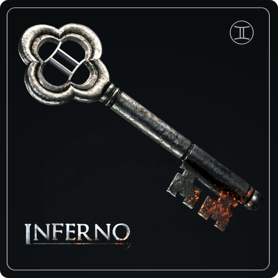 NFT called Inferno Key #322