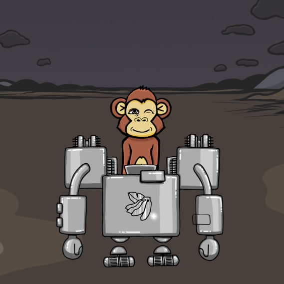 NFT called Mecha Monkey #7669