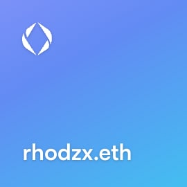 NFT called rhodzx.eth