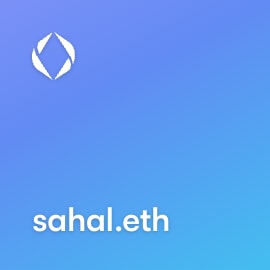 NFT called sahal.eth