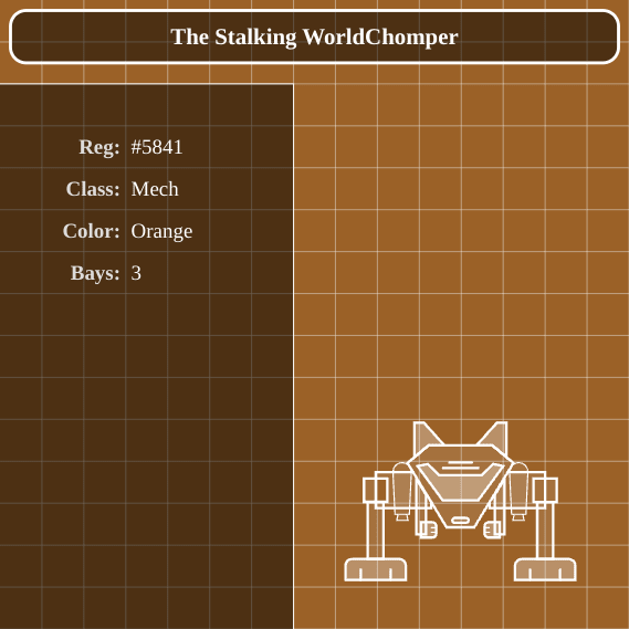 NFT called Lootprint #5841: The Stalking WorldChomper