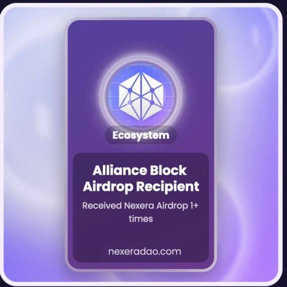 NFT called AllianceBlock: Airdrop Recipient