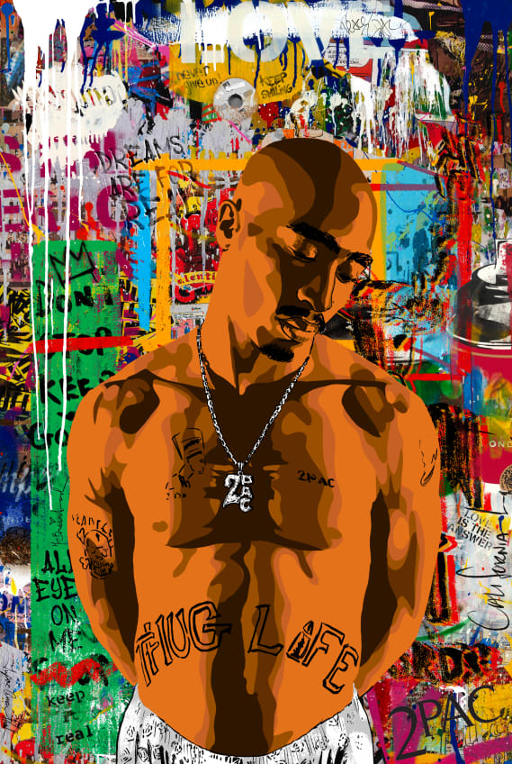 NFT called 2Pac by Mr. Brainwash #5585