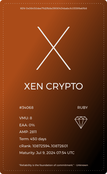 NFT called XEN Torrent #34068