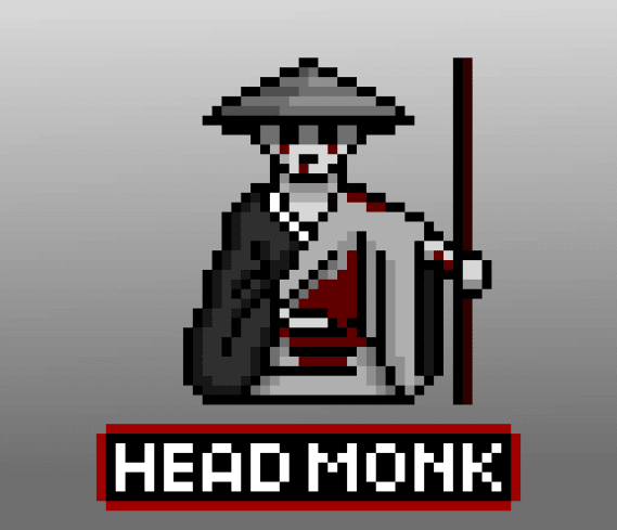 NFT called Undead Head Monk