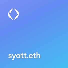 NFT called syatt.eth