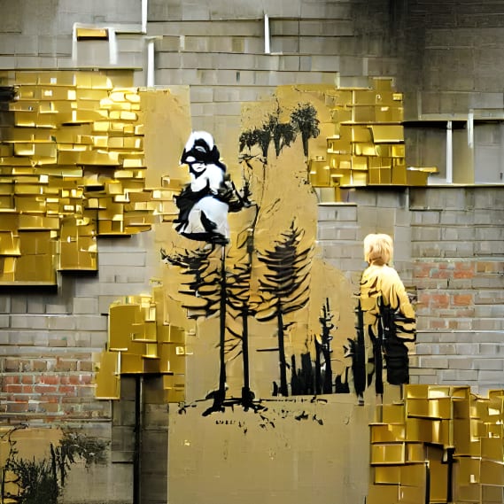 NFT called JustBanksy #25
