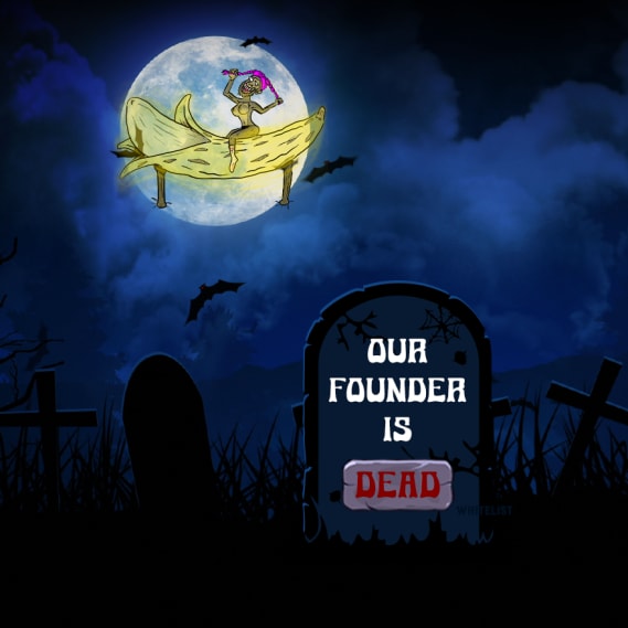 NFT called Our Founder Is Dead Ticket