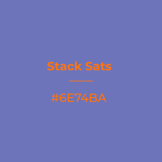 NFT called Stack Sats #6e74ba