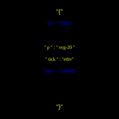 NFT called inscription #7092