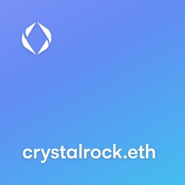 NFT called crystalrock.eth