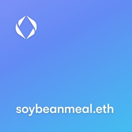 NFT called soybeanmeal.eth