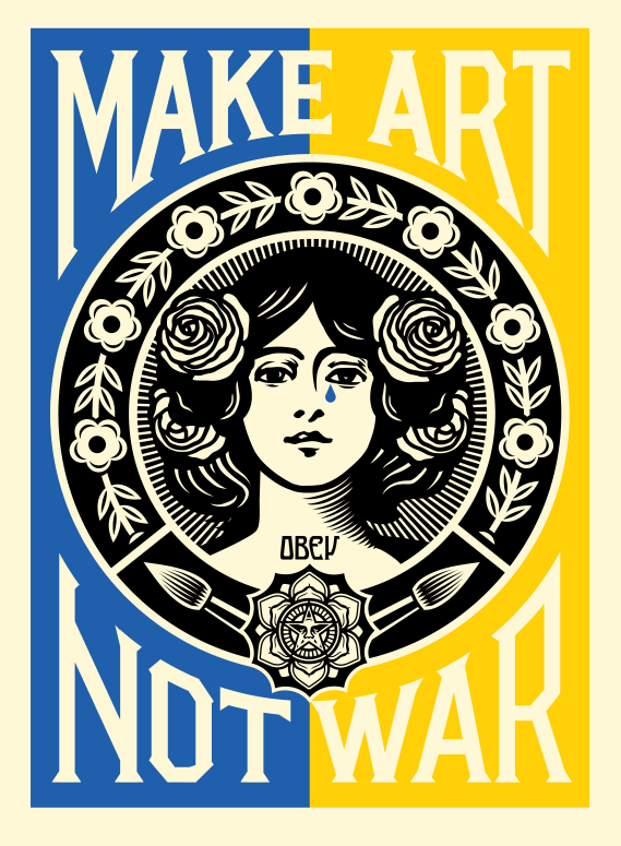 NFT called Make Art Not War - Ukraine