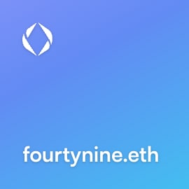 NFT called fourtynine.eth