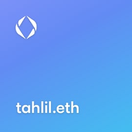 NFT called tahlil.eth