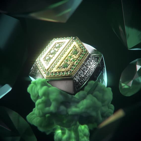 NFT called Green Dota 2 Ring #5/20