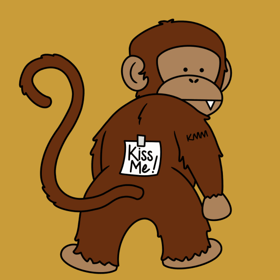 NFT called Kiss Me Monkey #2333