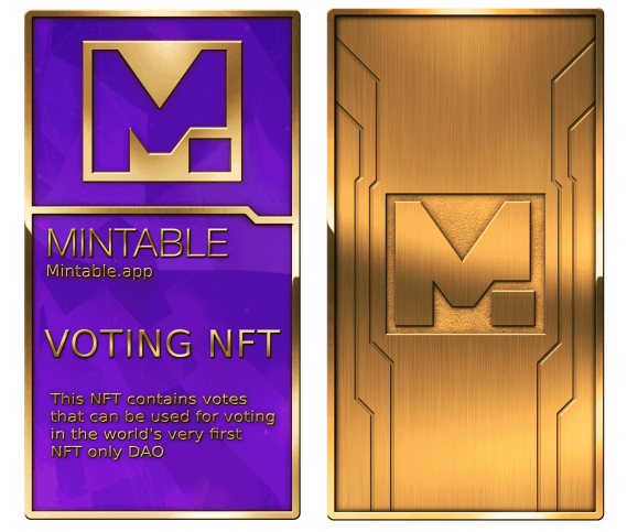 NFT called Mintable Voting NFT