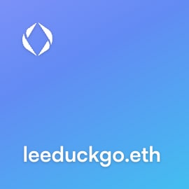 NFT called leeduckgo.eth