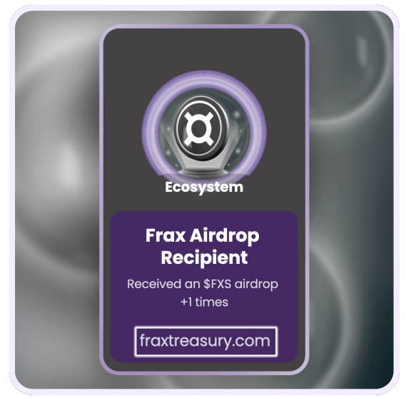 NFT called FRAX: Airdrop Recipient