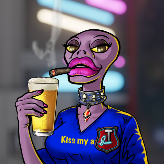 NFT called Galactic Tavern Alien #3214