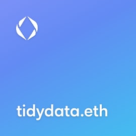 NFT called tidydata.eth