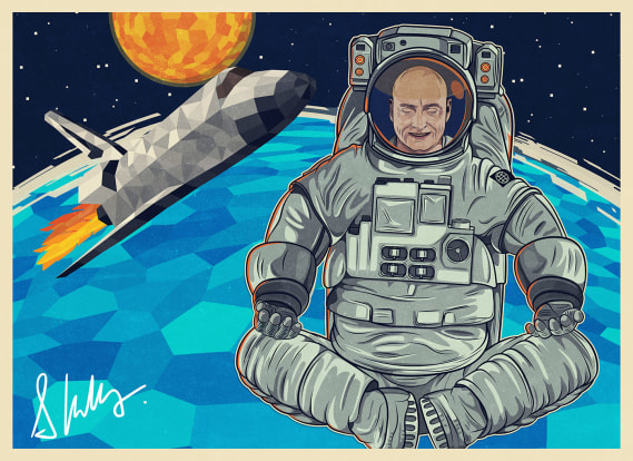 NFT called Scott Kelly Postcards from Space - LEGENDARY