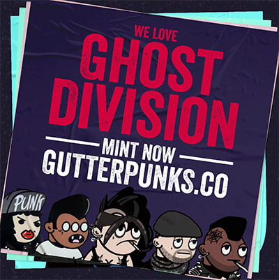 NFT called Gutter Punks Flyer - PXN: Ghost Division