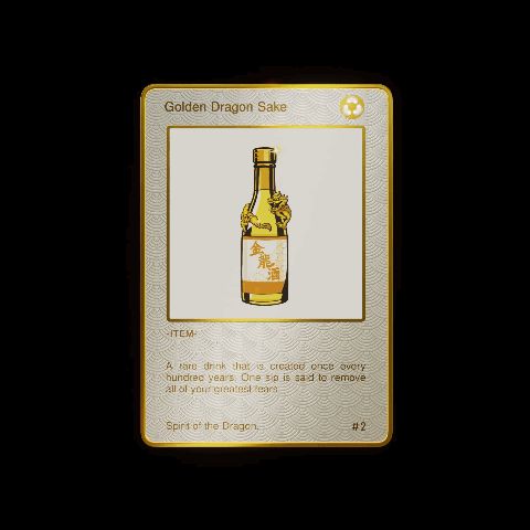 NFT called Golden Dragon Sake 266