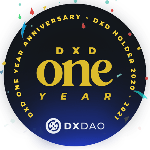 NFT called DXD One Year Anniversary - DXD Holder 2020-2021