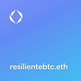 NFT called resilientebtc.eth