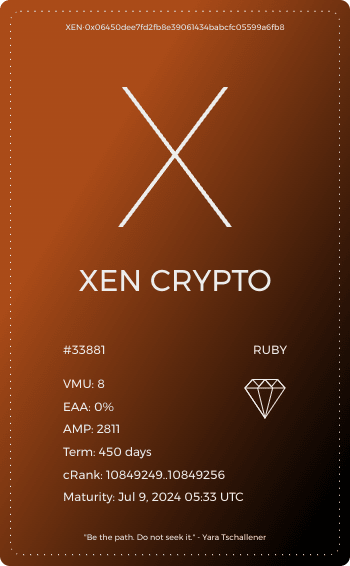 NFT called XEN Torrent #33881