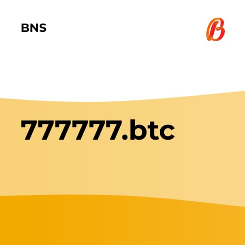 NFT called 777777.btc