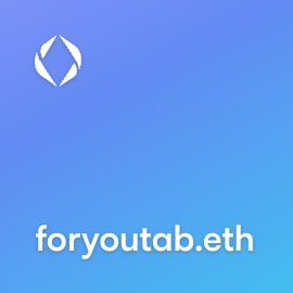 NFT called foryoutab.eth