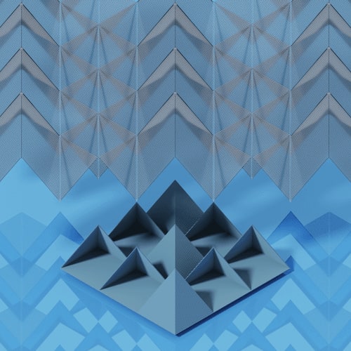 NFT called Impossible Voxels #081 - Mountains 10/10