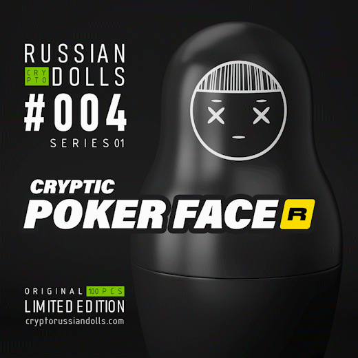 NFT called Russian Dolls - Series 01 - #004 - Poker Face