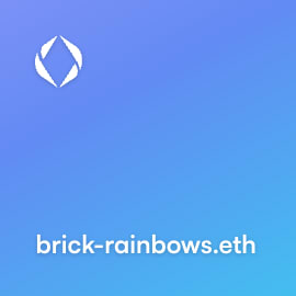 NFT called brick-rainbows.eth