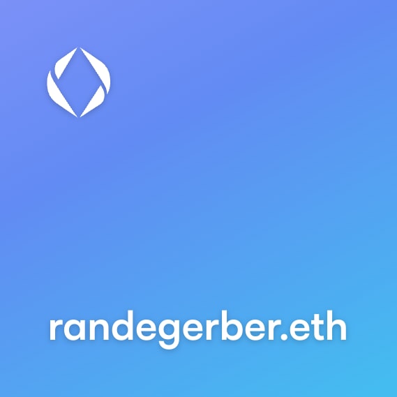 NFT called randegerber.eth