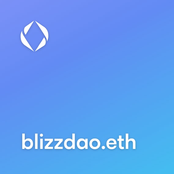 NFT called blizzdao.eth